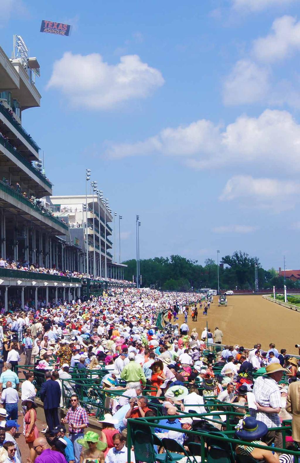 Tickets for 3 rd Floor Grandstand Access to Deluxe In-track Hospitality Ticket to Fillies and Lilies Party Transportation to/from Derby (Hotel Package Only) EXCLUSIVE DELUXE HOSPITALITY Complimentary