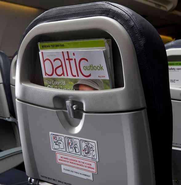 Advertisement in seat pockets Description Reach your customers by placing your adverts, leaflets, brochures in seat pockets of all airbaltic fleet.