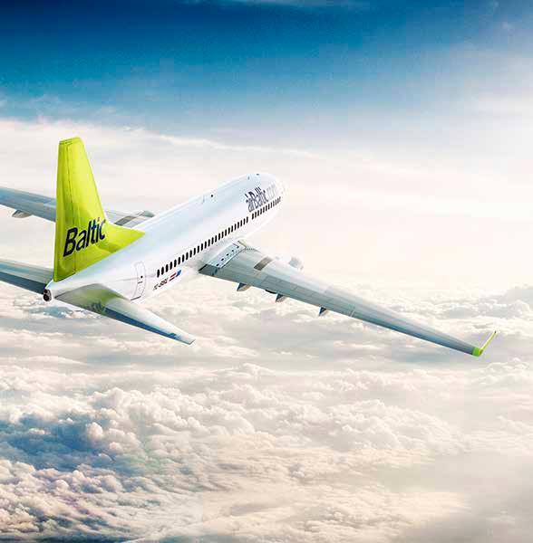AirBaltic was founded in 1995. Core values are safety, punctuality, service and good price. AirBaltic is one of the fastest - growing airlines in Europe.
