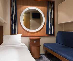 When you want a little bit of luxury take your pick from DeLuxe, Commodore or Suite Class cabins!
