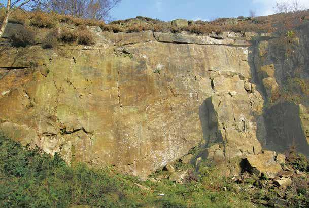 16 / Bolton Area Egerton Quarry / 17 13 13 7 8 9 14 15 16 17 18 a 11 12 10 Phantom Wall: Steep and sustained climbing. It is the first rock encountered when approaching from the Cherry Bomb area.