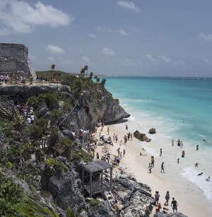 The most imposing building in Tulum is a large stone structure above the cliff called the Castillo, which was a temple, as well as a fortress. Today lunch will be included.