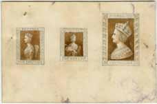 the Queen on Throne. 1854 Lithographic printings of Victoria Half Lengths and Queen on Throne continued by J.S. Campbell & Co. and Campbell & Fergusson.