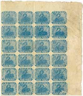World (1964) 1854, 1d. black (pair) and 4d. blue, used on cover to England.
