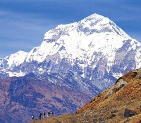 Himalayan mountain flight from Kathmandu to Pokhara Trip Duration 16 days Trip Code: AND Grade Moderate Activities Trekking Summary 16 day trip, 12 day trek, 3 nights hotels, 7 nights private eco