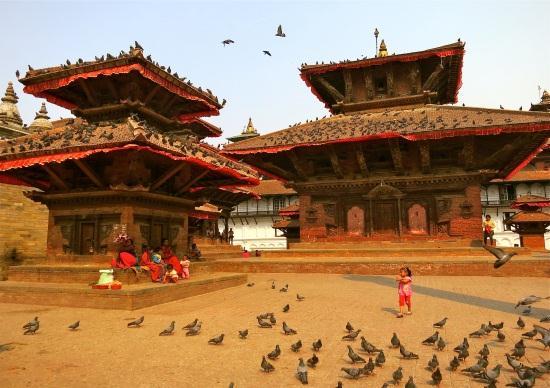 during the Malla period, the area consists of a number of different monuments & image of Lord Hanumana. Later excursion to Bhaktapur.