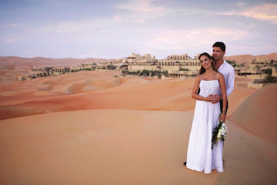 WEDDINGS Celebrate your special day in the variety of picture perfect locations the resort has to offer and exchange vows overlooking the towering, ochre sand dunes, surrounded by the beautiful,