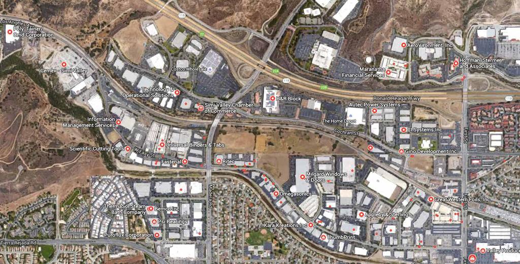 CORPORATE NEIGHBORHOOD MAP 118 118 118 SIMI VALLEY BUSINESS CENTER, AN 85 ACRE BUSINESS PARK, CONVENIENTLY