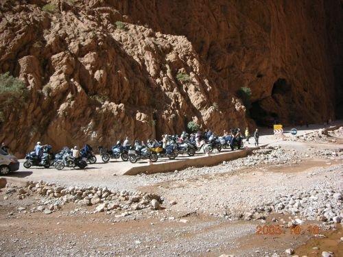 Day 5 Fes Erfoud, via the Atlas Mountains, 300 miles, This is a great ride, one of the best of the trip, taking you high up in to the Atlas Mountains, passing many fortified villages and castles on