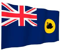 State flag and emblems Flag As with all Australian state flags the Union Jack appears in the top-left corner of the flag of Western Australia.