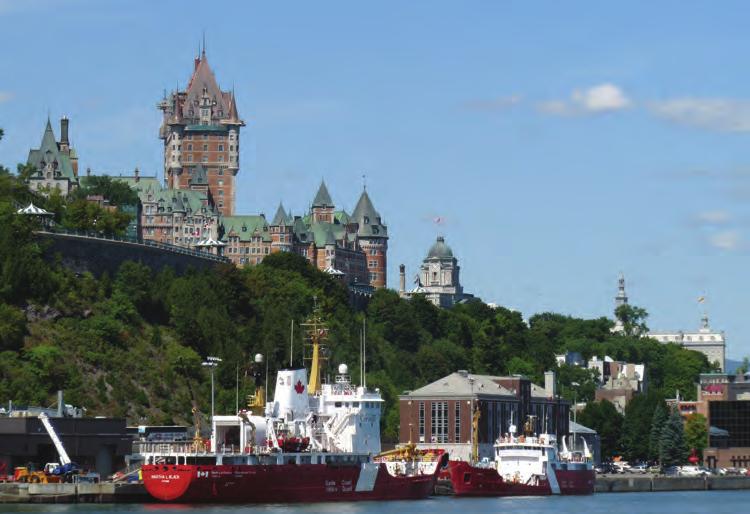 Day 14, Sunday October 8 (Cruising, visit Saguenay, Quebec) Entering the mouth of the Saguenay River, our ship winds through one of the longest fjords in the world, to dock from 8am to 5pm in the