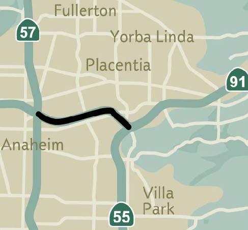 SR-91, SR-57 to SR-55 Cost: $425 million Status: in project study Schedule Completion: