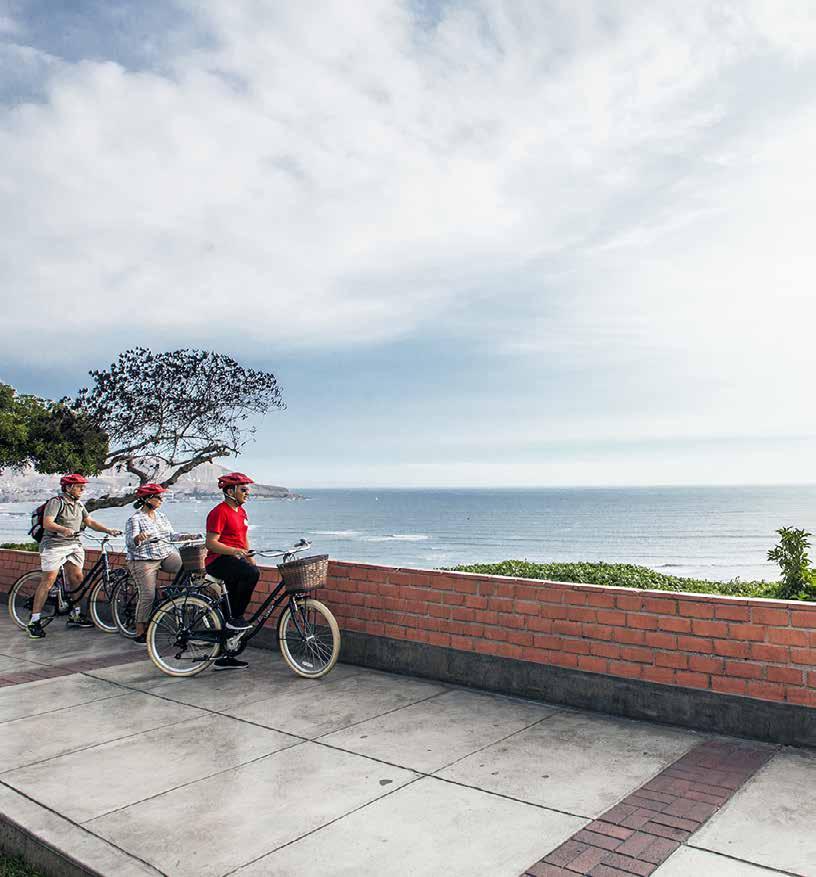 Day 11 Lima / (B/-/-) AM Bohemian Tour Bike Tour. On this tour, we bike around the two main cultural areas of Lima: Miraflores and Barranco.
