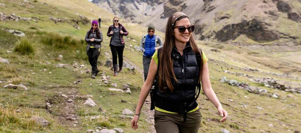 Sacred Valley of the Incas among authentic inca trails In the morning, you can choose to embark on a spectacular hike to the adjacent valley that leads into the ancient