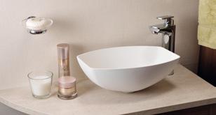 Within each washroom there is a top mounted bowl with pop-up waste and a swivel tap.