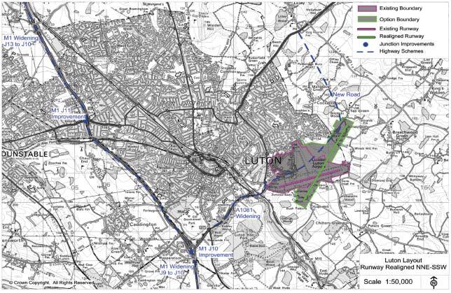 The Future Development of Air Transport South East Consultation Document Realigned runway 10.