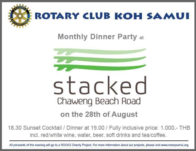 Following the success of our first new venue this year at Mövenpick Resort, we are delighted to invite you to another new venue, Stacked Restaurant, Ozo Resort, Chaweng Beach Road.