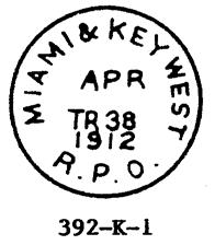 5, black, 1914, Direction, III I-26-b; KEY WEST & HAVANA R.P.O.