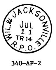 340-AF-2; WIL. & JACKSONVILLE R.P.O., 27, black, 1889, II 340-AF-3; WIL. & JACKSONVILLE R.P.O., 27.5, black, 1889, Fancy killer, II 340-AG-1; WIL. & JACK N.D. R.P.O., 27, black, 1893, T.N., I 340-AM-1; WIL.