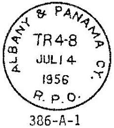 & Saint Andrews, Fl., RPO 88 miles - Oct 22, 1915 to Sep 22, 1921 386-C-1; DOTHAN & ST. ANDREW R.P.O., 30.5, black, 1915, 1920, T.N., III 386-C-2; DOTHAN & ST.
