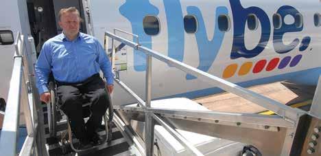Disembarking You will usually be the last to leave the plane as depending on your disability it could be easier for you to exit once the plane is empty.