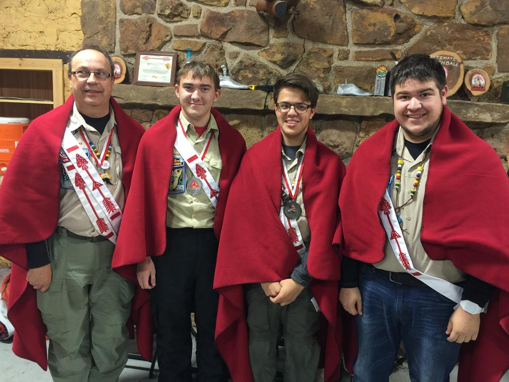 Scouting community Scout Camp Congratulations to the Arrowmen of the Washita Lodge that have received the Vigil Honor. They are Andres Andujar, Trevor Janda, Anthony Wynn, and Mark Janda.