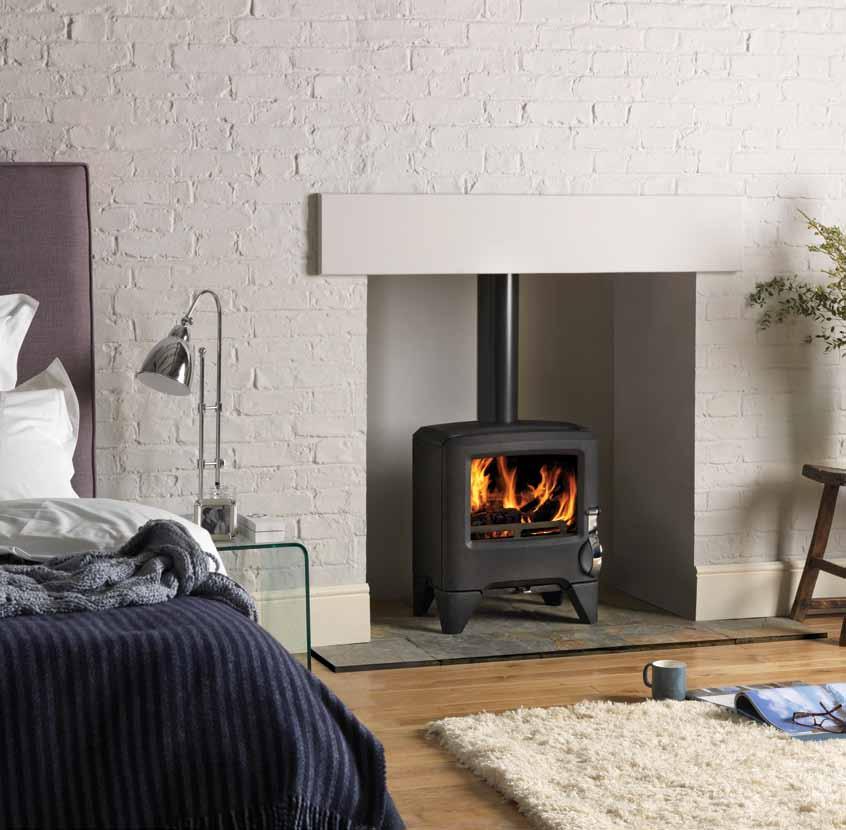 Langbrook 5SE Multi-fuel appliance suitable for burning wood and most approved, manufactured smokeless fuels Defra-exempted for use in UK Smoke Control Areas Tested and approved to European Standard