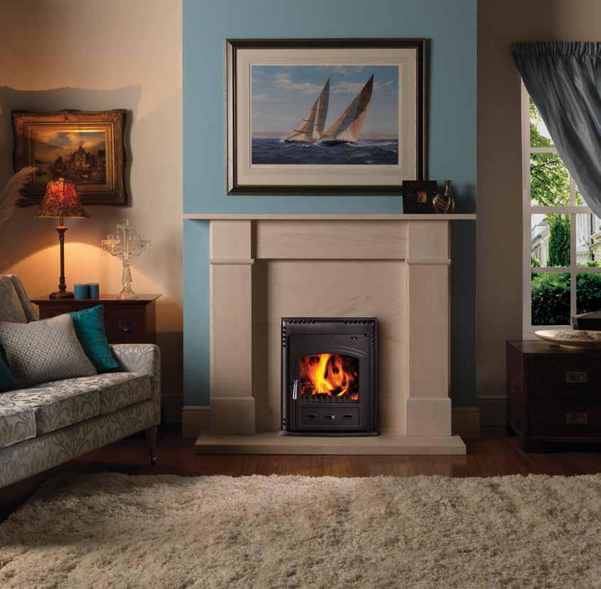 Westcott Inset Multi-fuel inset stove suitable for burning wood and most approved, manufactured smokeless fuels Tested and approved to European Standard EN13229 Tested heat output: 4.3kW (wood), 3.