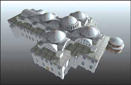 О КОНСТАНТИНОПОЉСКОЈ ЦРКВИ СВЕТИХ АПОСТОЛА Храм Светих Апостола у Цариграду, дигитална реконструкција Трагови цркве Светих Апостола из IV века, која је замењена 536.