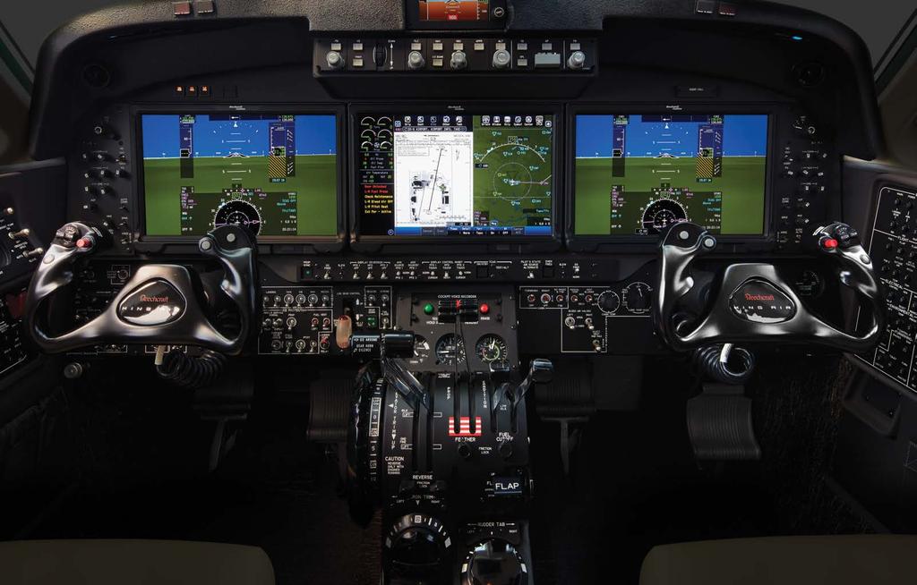 CONFIDENCE OF SIMPLICITY Step into the flight deck of the King Air C90GTx and know immediately that this aircraft means business.