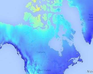 северног Онтарија и Манитобе, видеће се више воде него земље. Израчунато је да Канада има седмину светске слатке воде. Велики утицај на водни потенцијал неког простора има клима.