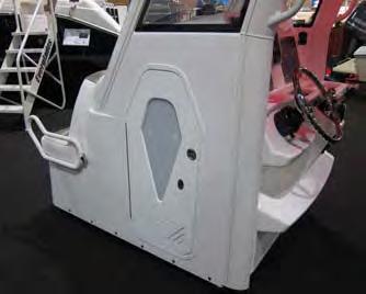 Center Console Doors Teak Isle designs and manufactures powder coated aluminum framed center