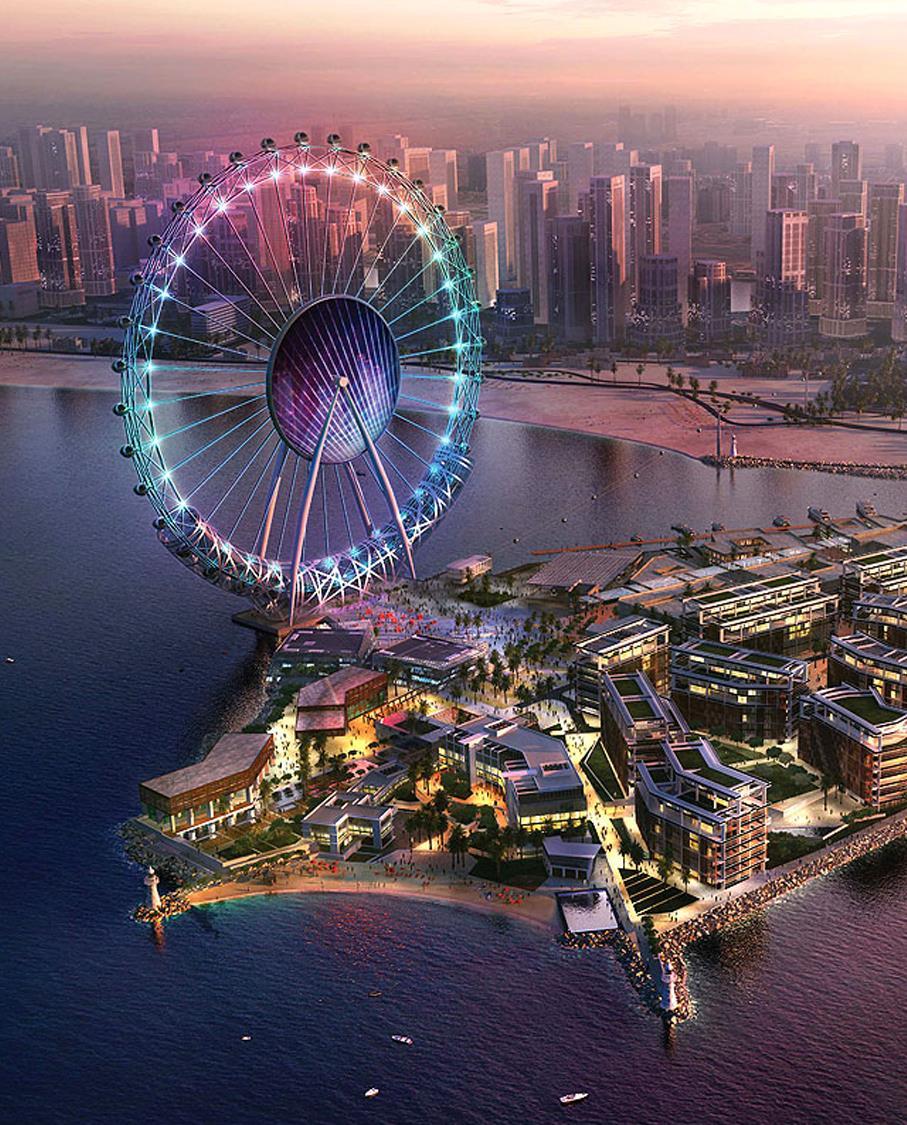 Bluewaters Island will feature the AED 1 billion ($270m) Dubai Eye, a 210-metre (689 ft) tall giant Ferris wheel.