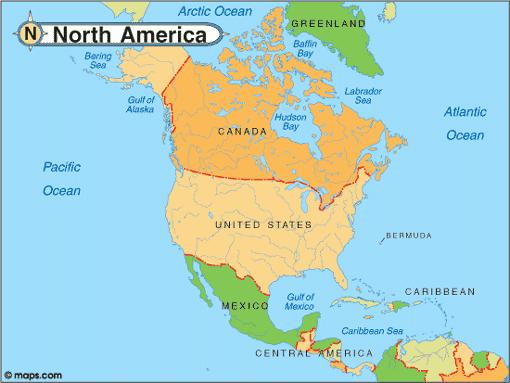 Mexico is our neighbor to the south and Canada is our neighbor to the north. 3. The Atlantic Ocean is east of our country and the Pacific Ocean is to our west. 4.