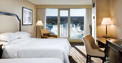Cityview (1 king or 2 queen beds): $149 Fallsview (2 queen beds): $179 Includes fireplace and sitting area