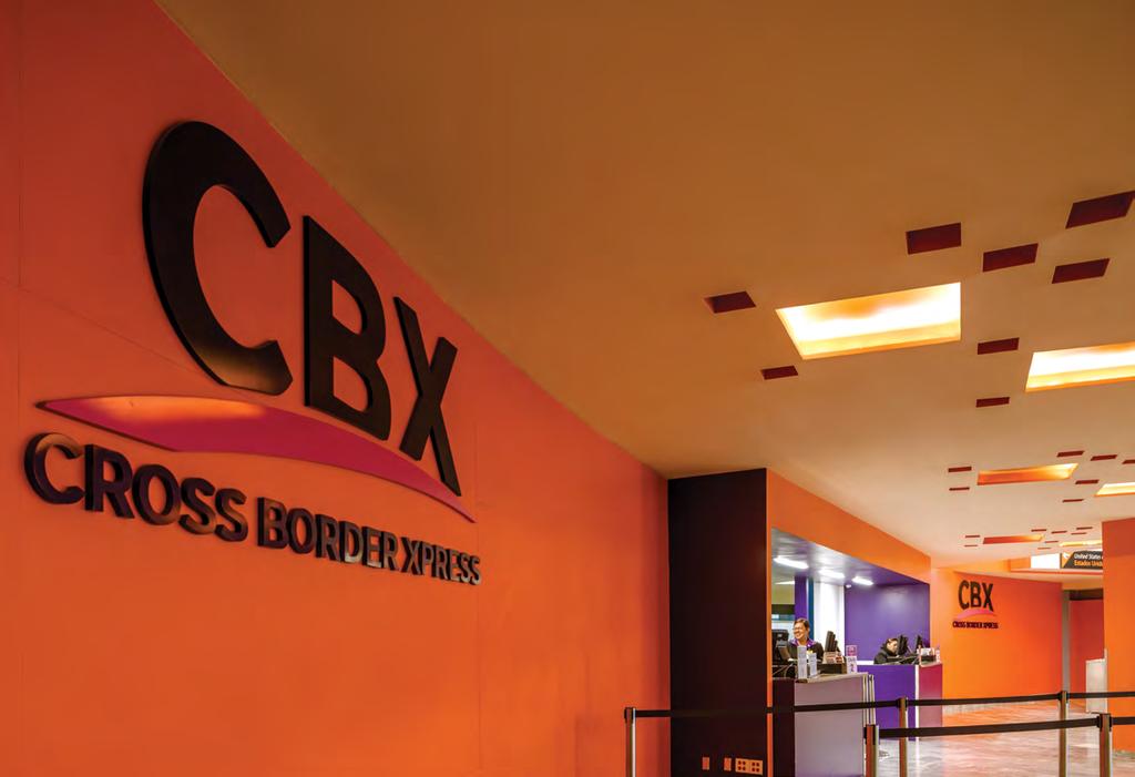 CBX IN 2017 CBX Since its opening on December 2015, the Cross-Border Bridge (CBX) facility in Tijuana Airport has been successfully offering passengers a safe and efficient way to cross the border