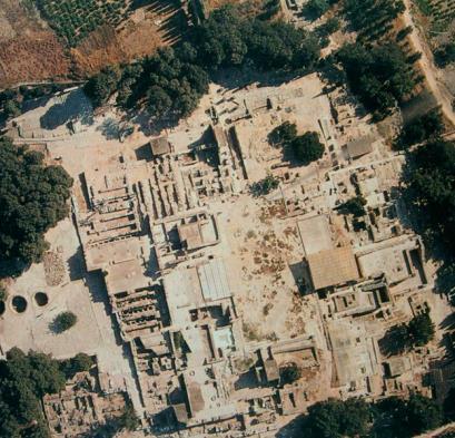 The Palace of Knossos Today from the air PALACE AT