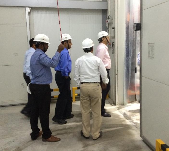 BL UPDATES Mr. Prabal Basu, C&MD and Mr. K Swaminathan, Director [Service Business] visited the Temperature Controlled Warehouse [TCW] in Hyderabad on 20 th May 2016.