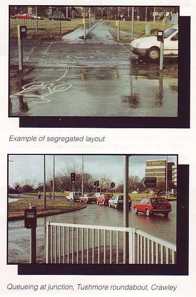 Equipment, signing and layout The equipment used was of an approved type; special signs authorisation was (and still is) required for the cycle signal aspect and the