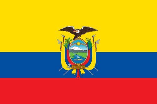 DESCRIPTION The current flag of Ecuador was officially adopted on September 26, 1860 and finalized in 1900 with addition of the coat of arms.
