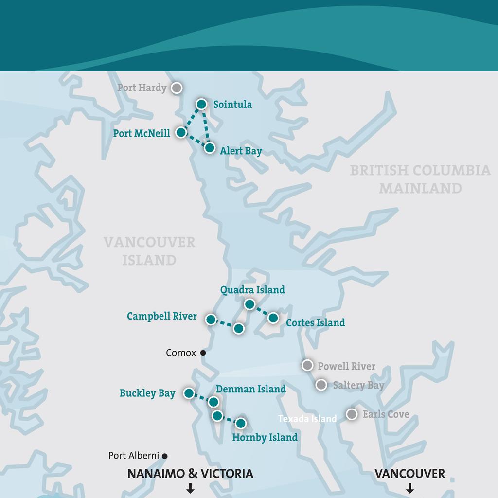 Northern Gulf Islands June 25th, 2014 - September 1st, 2014 General Information Cell phone usage is prohibited while driving at terminals and transiting to and from vessels.
