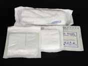 pieces 45cm x 45cm, 8 ply 100 pieces STERILE LAPAROTOMY GAUZE All types of laparotomy gauze are available sterilized in various packing of 1, 2, 5,