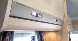 standard) LED interior spotlights with concealed lights above overhead lockers (saving up to 80% battery