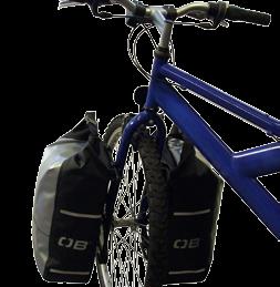 WATERPROOF BIKE PANNIERS WATERPROOF BIKE HANDLE-BAR PANNIER Keep your gear dry and mud-free with our 100% waterproof handlebar bike pannier, featuring a universal handlebar attachment