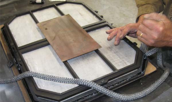 It is important that the gasket is seated properly to form a good seal.