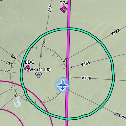 Glide Advisor The Glide Advisor uses your aircraft s glide ratio, current GPS altitude AGL, surrounding terrain height, and winds aloft (either Packed before your flight, or updated in-flight via