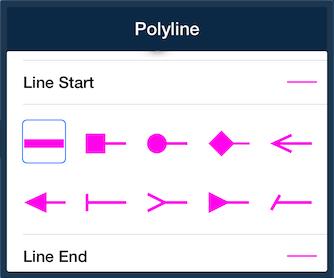 Polyline The Polyline tool is similar to the Polygon tool, except that the shape is not automatically
