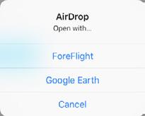 If yours does not show-up, open the System Tray by swiping-up from the bottom and turn Air Drop Receiving ON. When you find your device, tap it to being the file transfer.