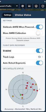 Stratus Flight Data Recorder The Flight Data Recorder feature allows a Stratus 2/2S to save a Track Log file of your flights.