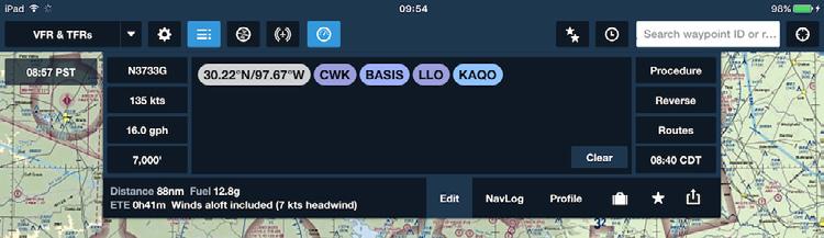NOTE: If a route sent from the Avidyne contains waypoints not supported by ForeFlight Mobile they will appear in the app as Lat/Long waypoints: GPS from IFD 550/540/440 and AHRS